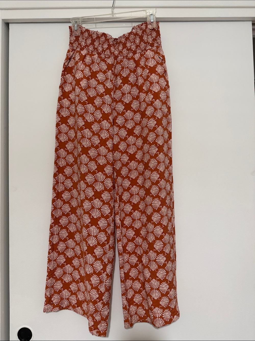 Maeve by Anthropologie Smocked Waist Print Pants